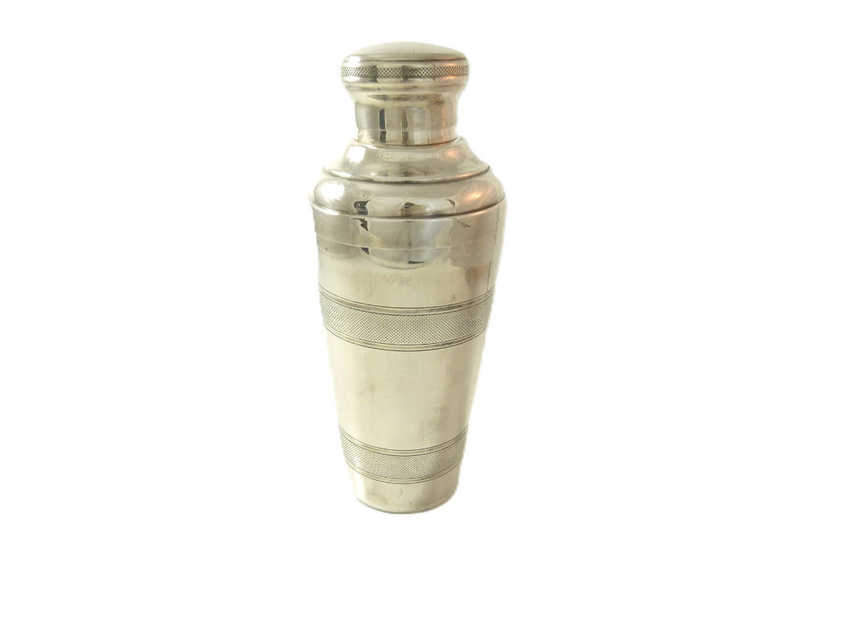 French Silver Cocktail Shaker, Art Deco - 43 Chesapeake Court Antqiues