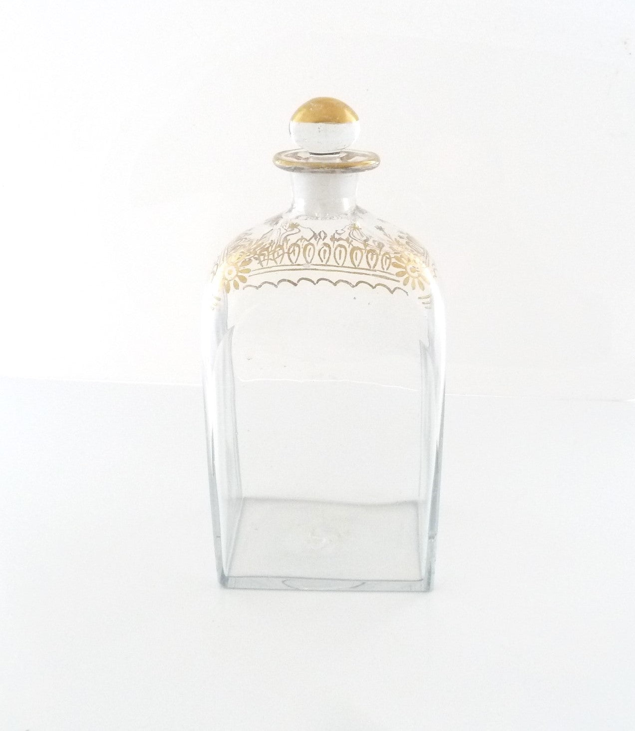 Rectangular Early Blown Glass Decanter - 43 Chesapeake Court Antiques