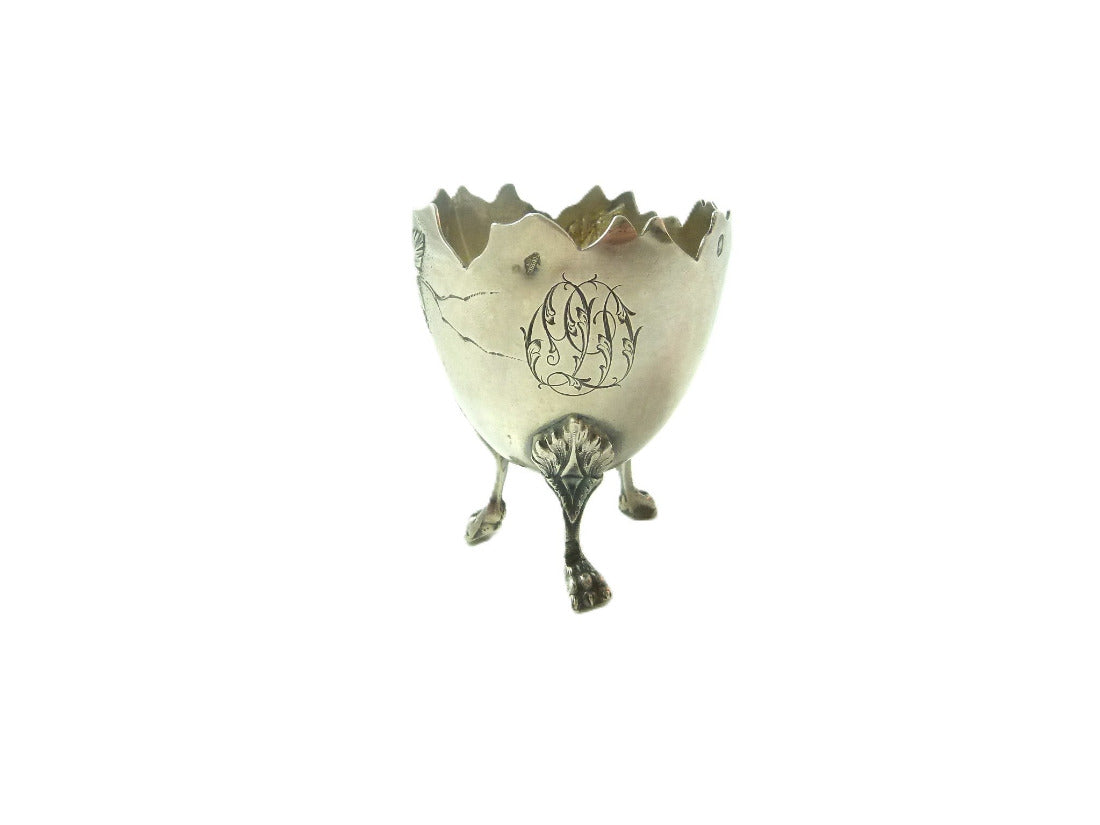 French Sterling Egg Cup 19th C