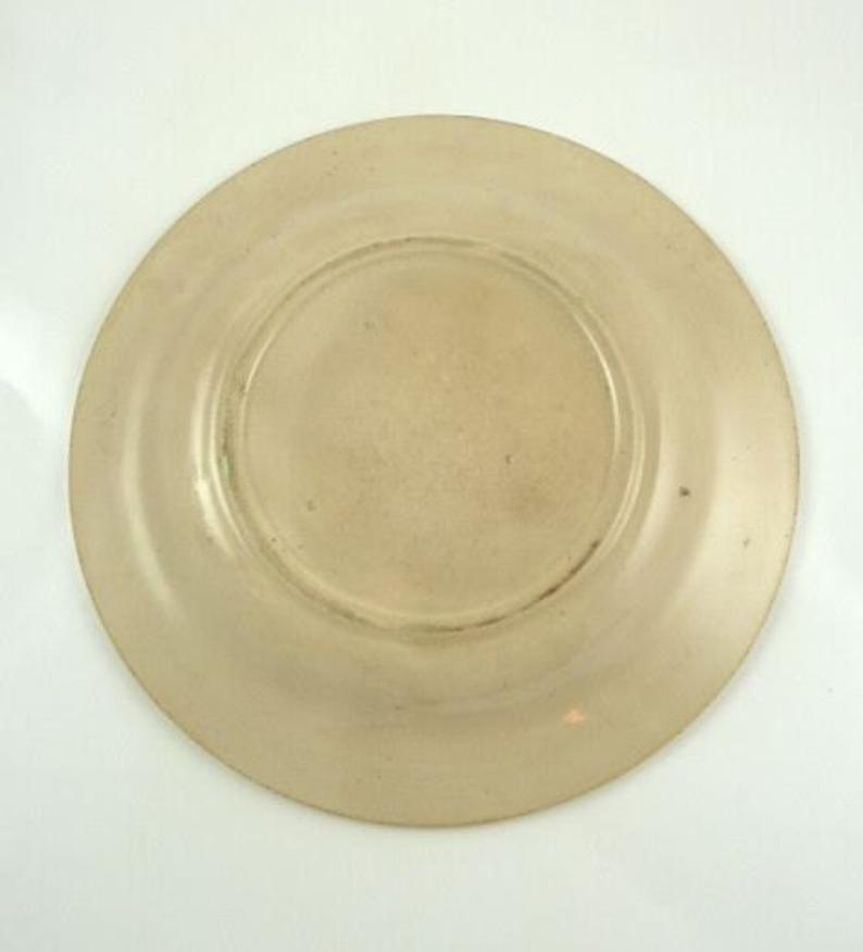 Antique Children's ABC Plate, Pottery Transfer-ware Raised Alphabet with Dogs - 43 Chesapeake Court Antiques