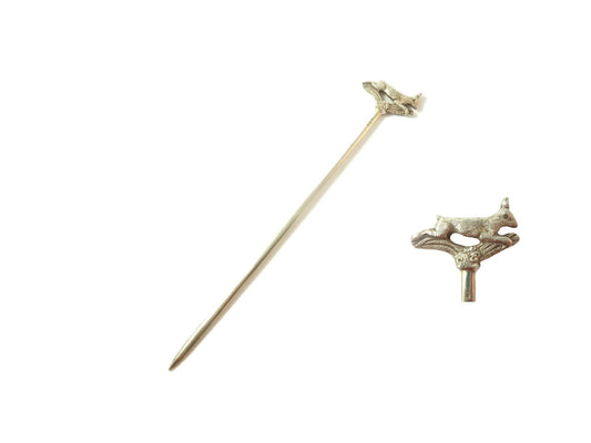 antique french silver plate skewer