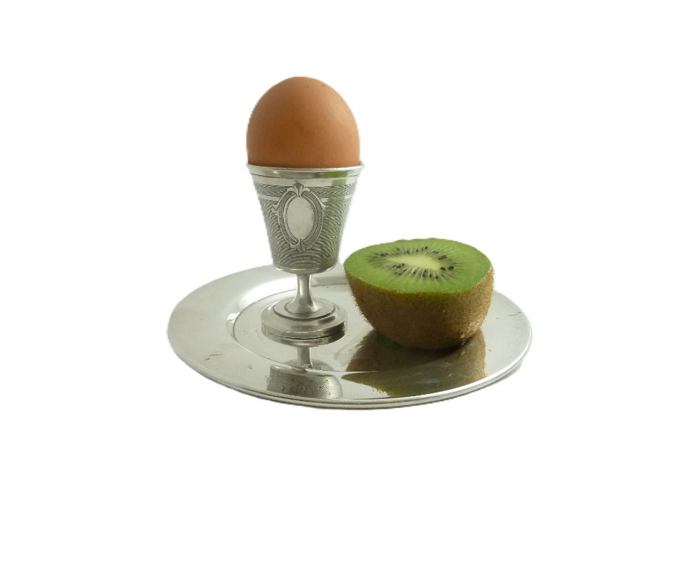 Antique French Sterling Silver Egg Cup - 43 Chesapeake Court Antiques 