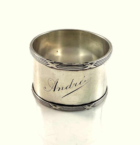 French Sterling Silver Napkin Ring - 43 Chesapeake Court Antiques