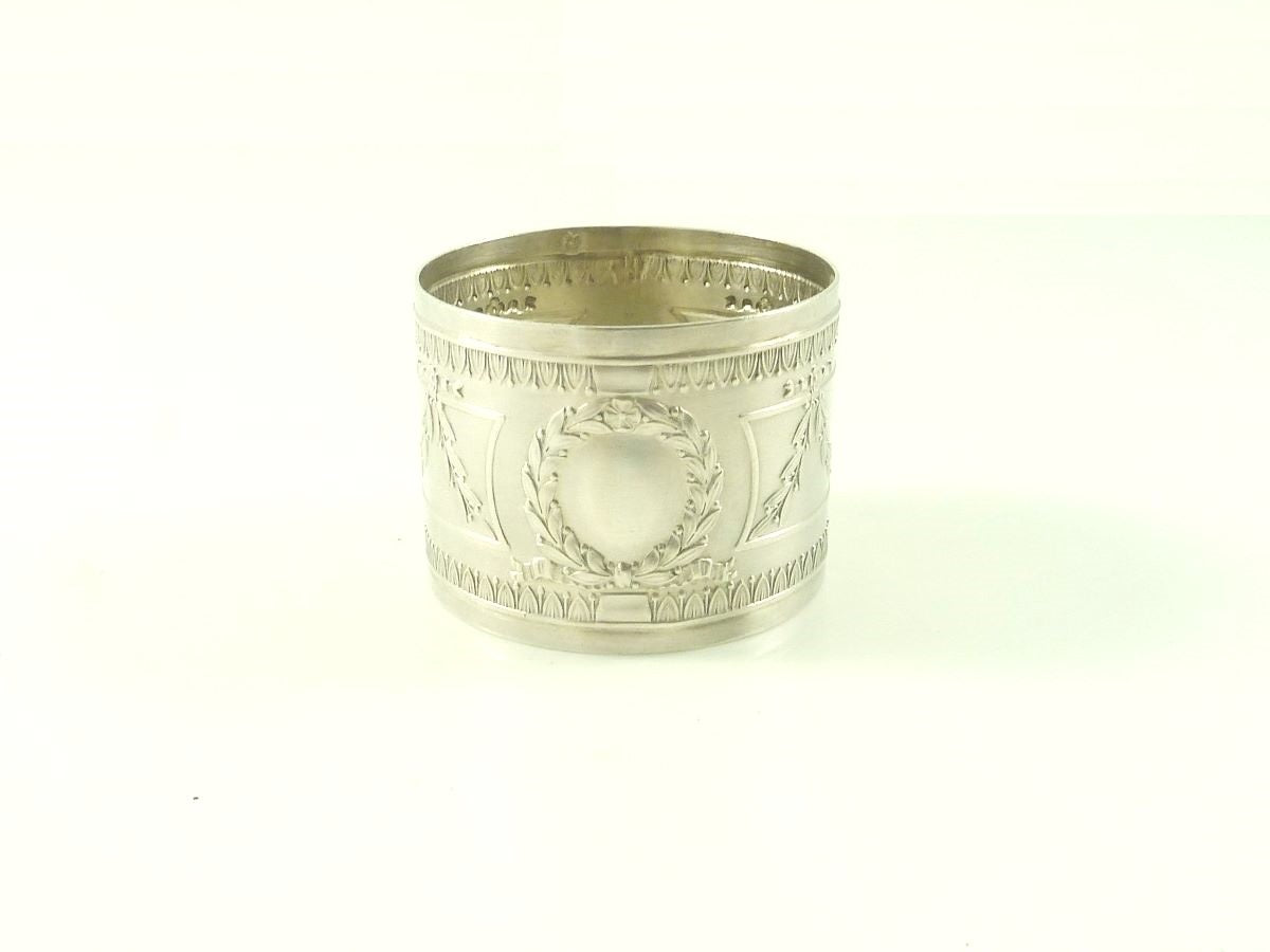 French Silver Napkin Ring Laurel Wreath -  43 Chesapeake Court Antiques