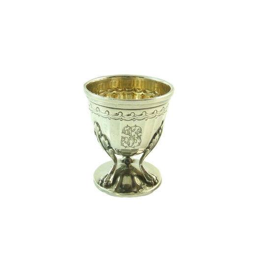 Antique French Sterling Silver Egg Cup - 43 Chesapeake Court Antiques