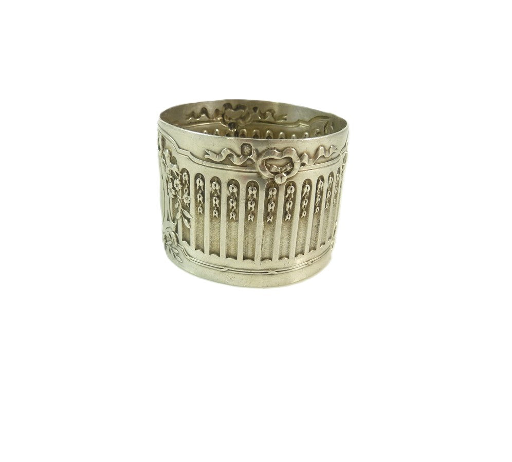 FRench Sterling Silver Napkin Ring -  43 Chesapeake Court Antiques 