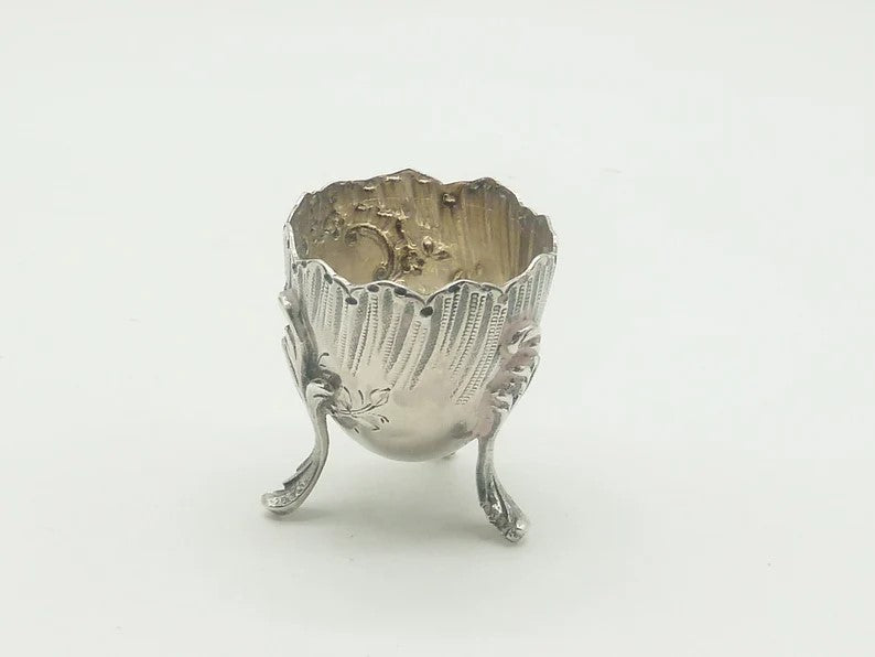 Antique French 950 Silver Egg Server - 43 Chesapeake Court Antiques