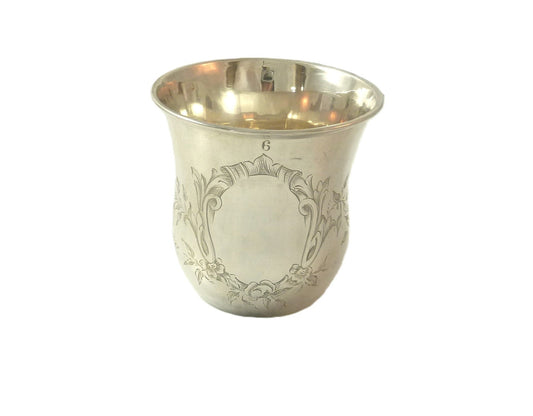 Antique French Sterling Silver Timbale