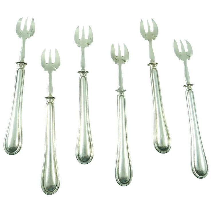 French Silver Oyster or Cocktail Forks - 43 Chesapeake Court Antiques
