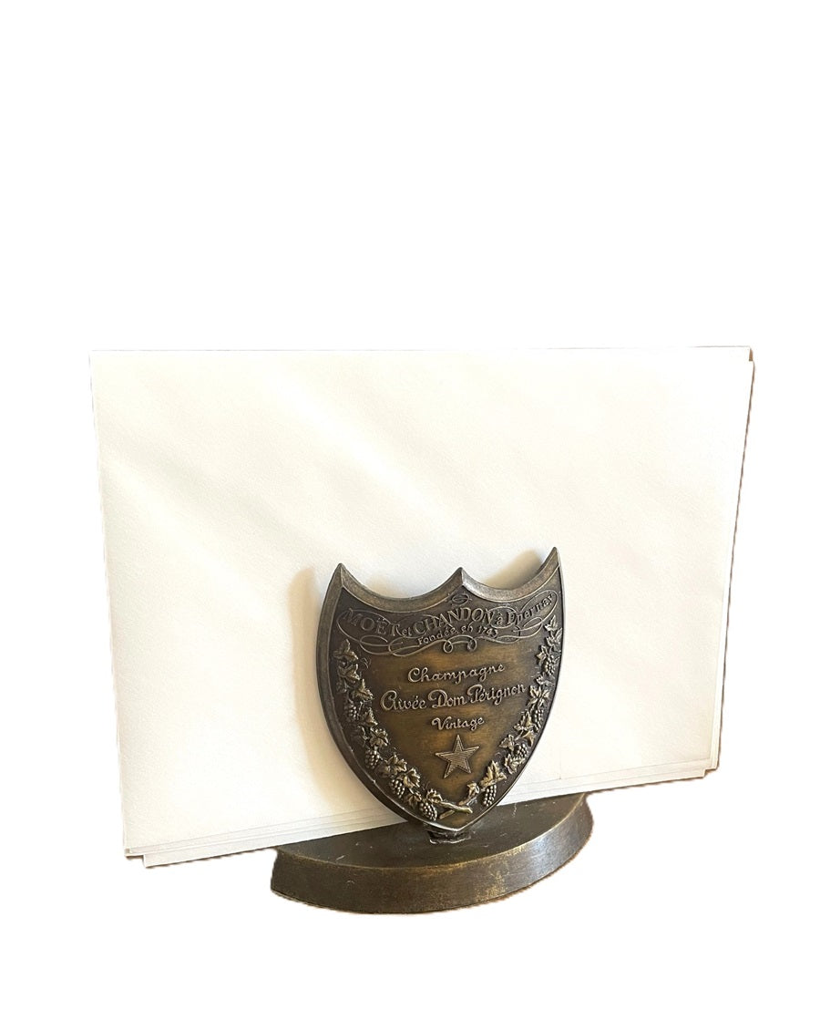 Vintage Dom Perignon Champagne Letter Holder - 43 Chesapeake Court Antiques