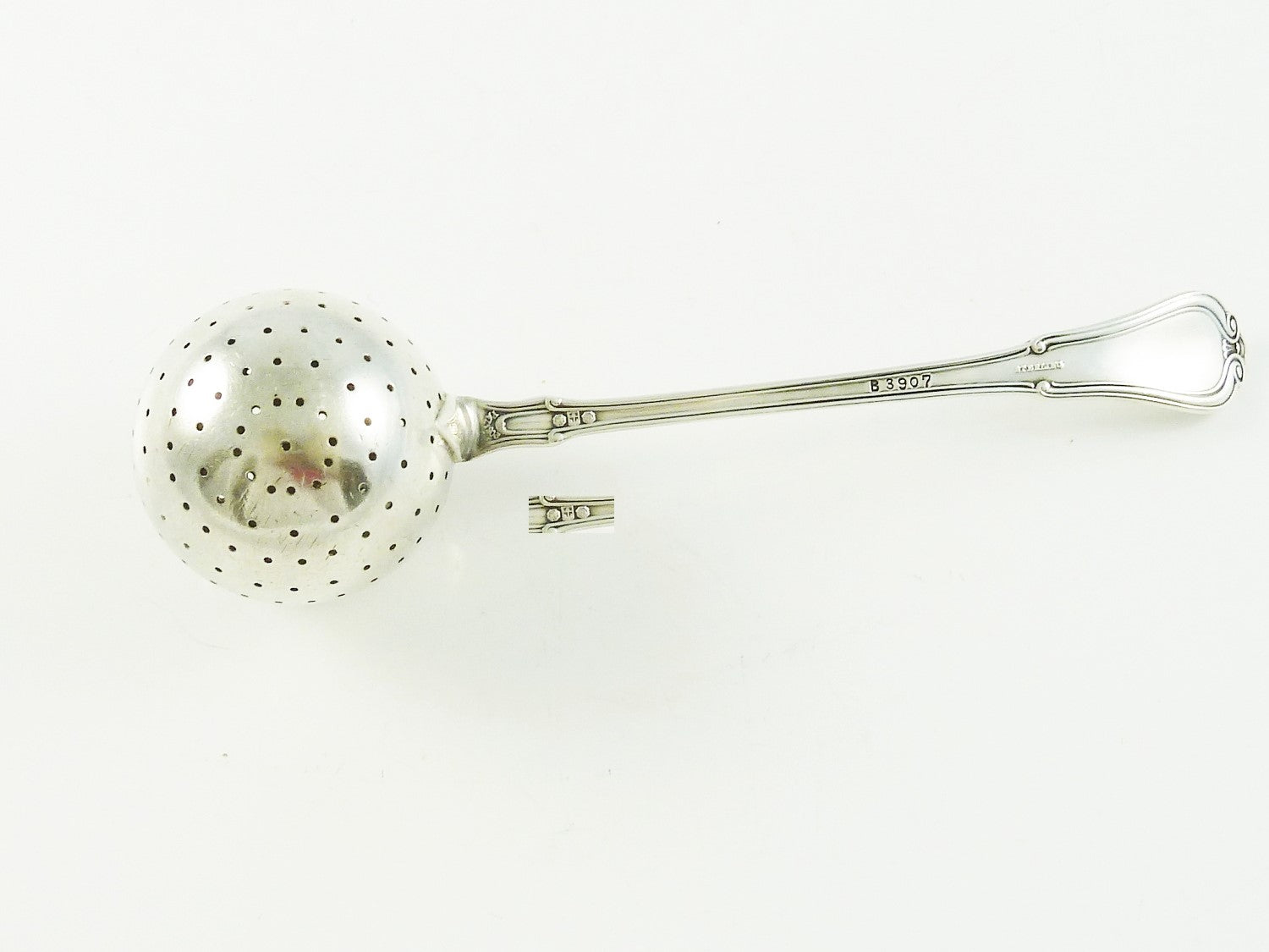 Antique Gorham Sterling Silver Tea Infuser Spoon Strainer c 1900 - 43 Chesapeake Court Antiques