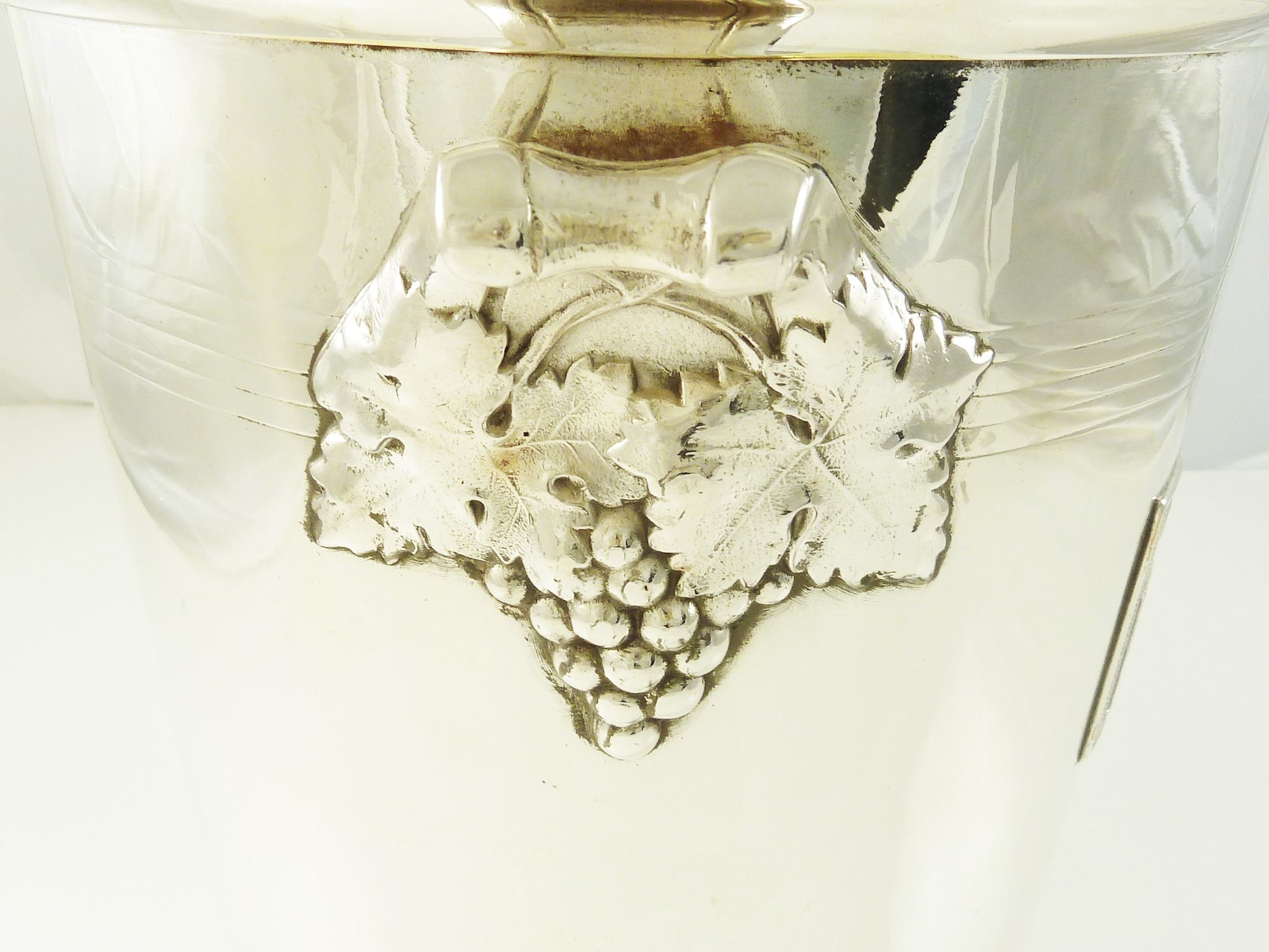Mid-Century French Silver Plate Champagne Bucket Wine Cooler - 43 Chesapeake Court Antiques