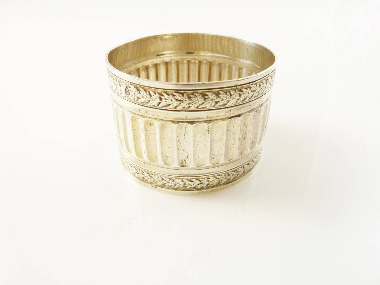 Antique French Silver Napkin Ring, Neoclassical Design - 43 Chesapeake Court Antiques