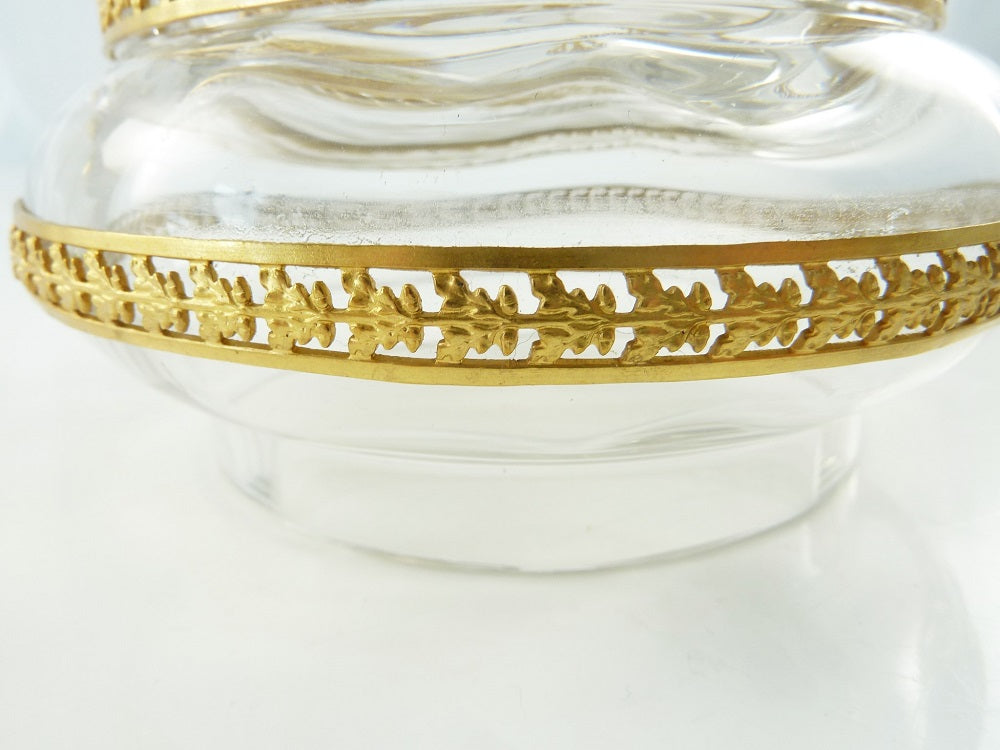French Gilt Bronze-Mounted Crystal Box