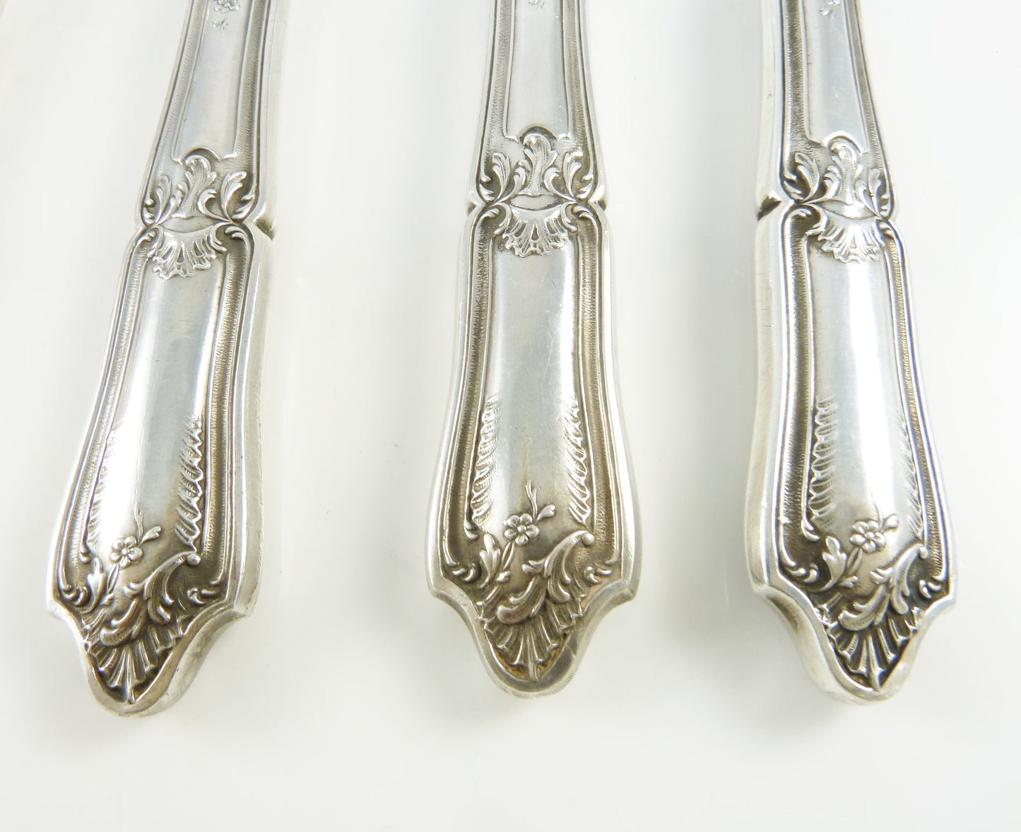 Antique French Sterling Silver of Lamb Cutlet Holders, ‘Manches à Cotelettes’ - 43 Chesapeake Court Antiques