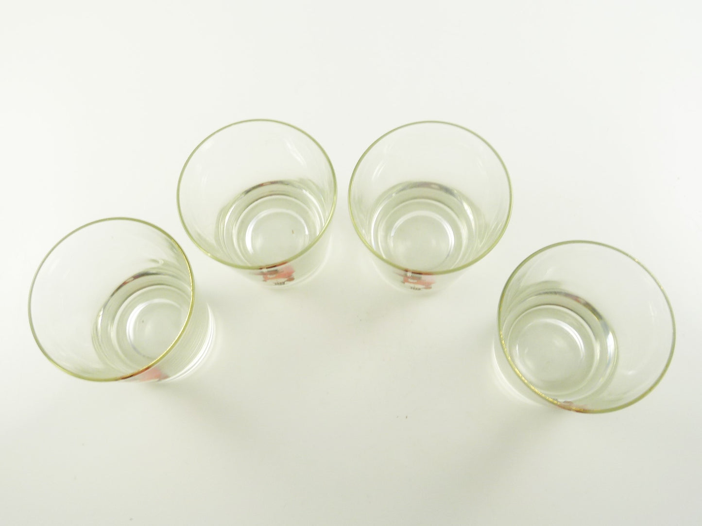 set of 4 vintage barware glasses fox hunt theme - 43 Chesapeake Court Antiques 