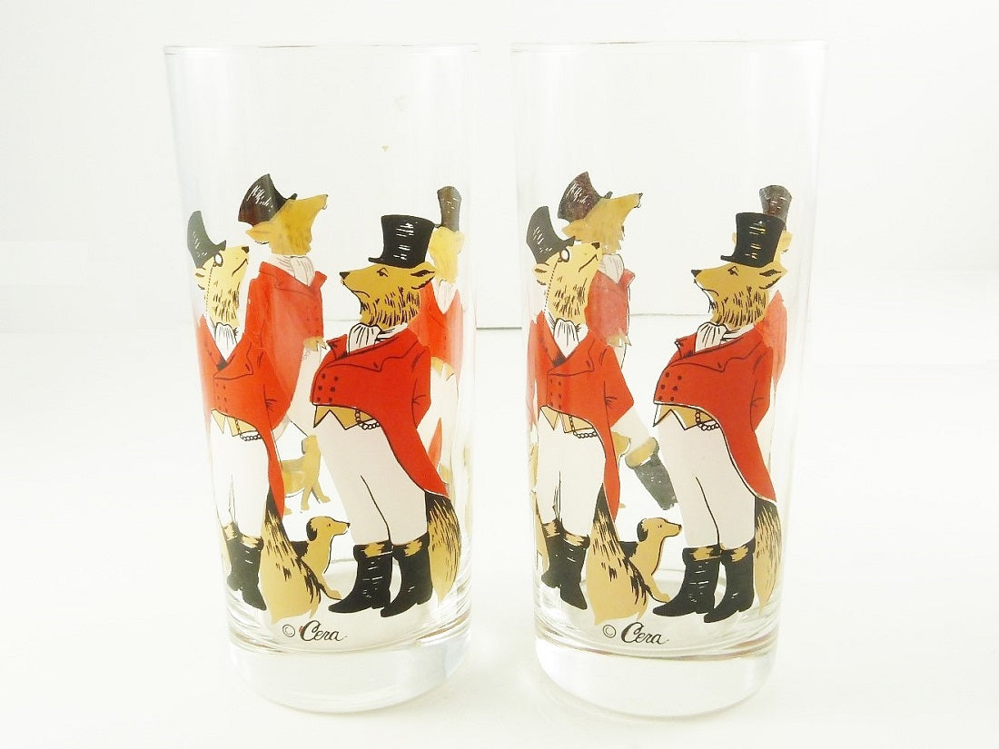 Mr Fox in Red Hunt Coat with Hounds - 43 Chesapeake Court Antiques