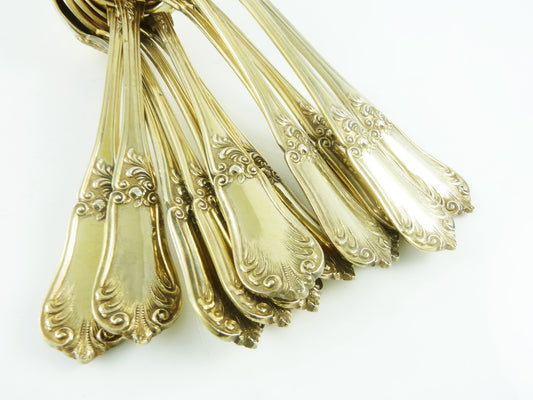 French sterling gilt spoons Louis Philippe - 43 Chesapeake Court Antiques