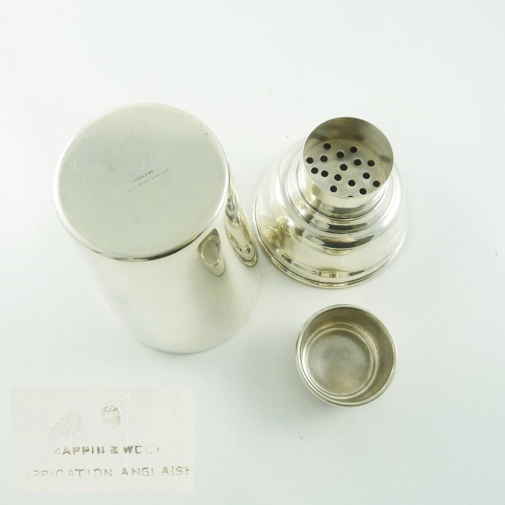 Mappin & Webb Silver Plate Cocktail Shaker - 43 Chesapeake Court Antiques