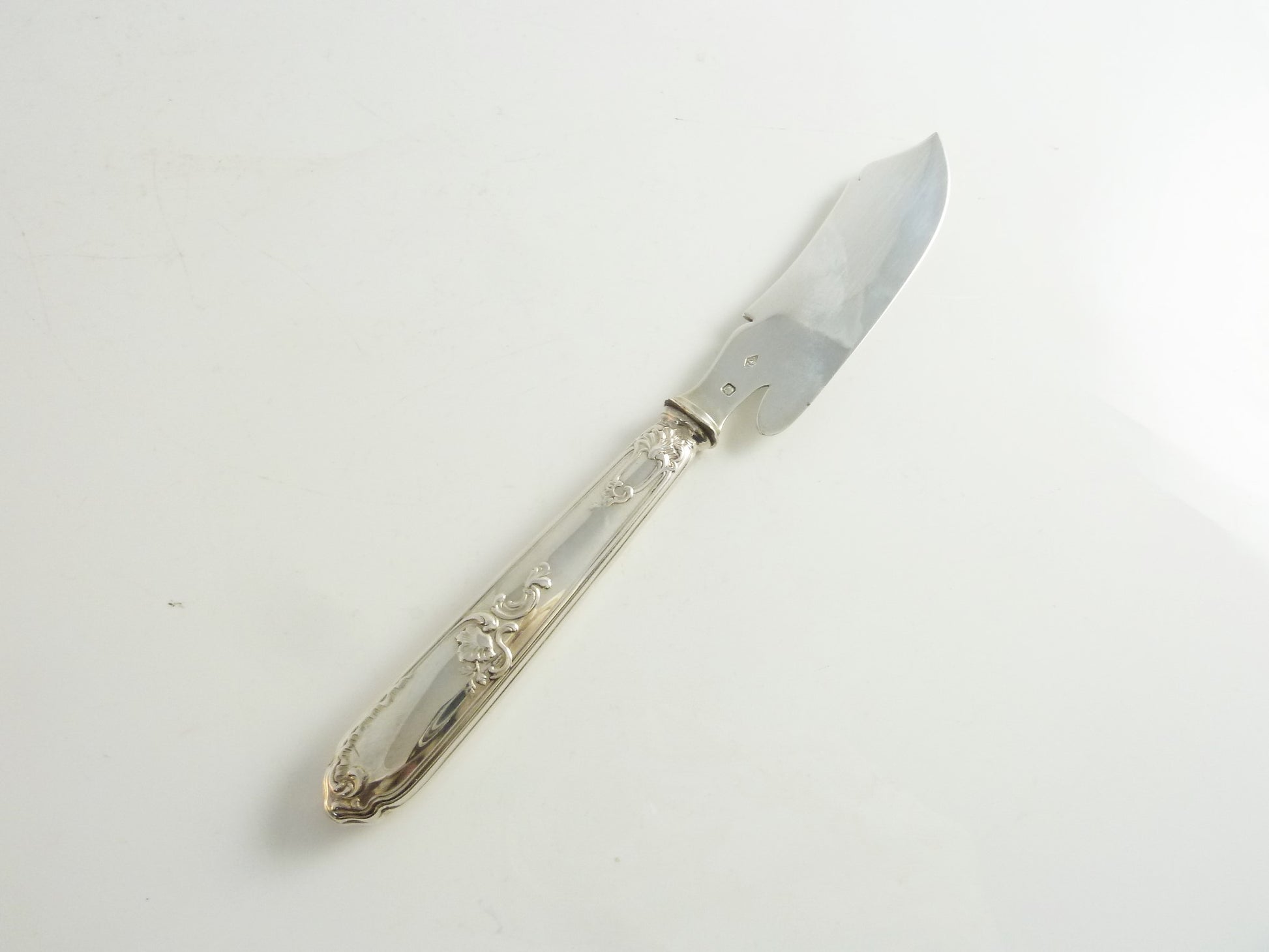 Antique French Sterling Silver Cheese Knife for Cheese Service - 43 Chesapeake Court Antiquese