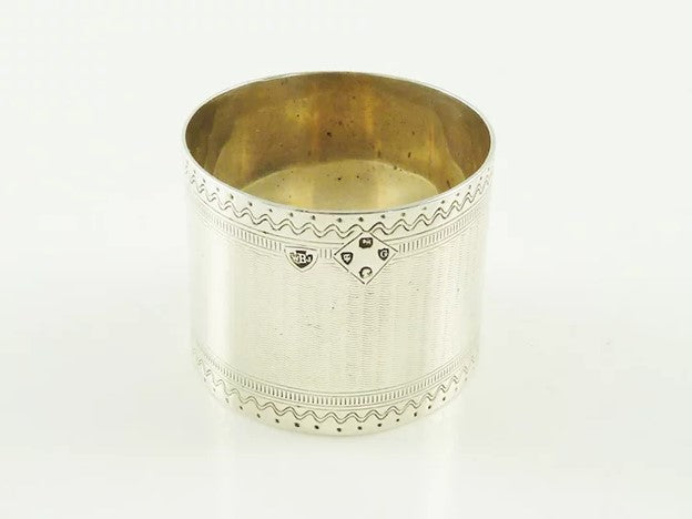 Sterling Silver Child's Napkin Ring, Victorian Christening Gift - 43 Chesapeake Court Antiques