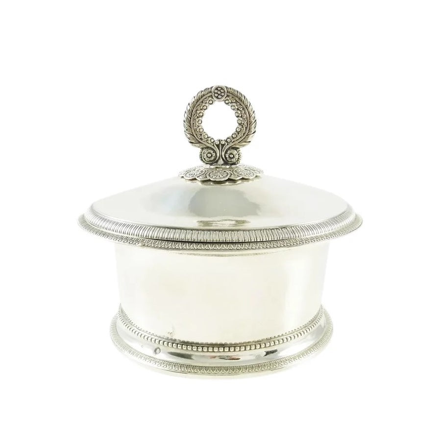 Antique French Silver 18th C Butter Dish or Butter Tub - 43 Chesapeake Court Antiques