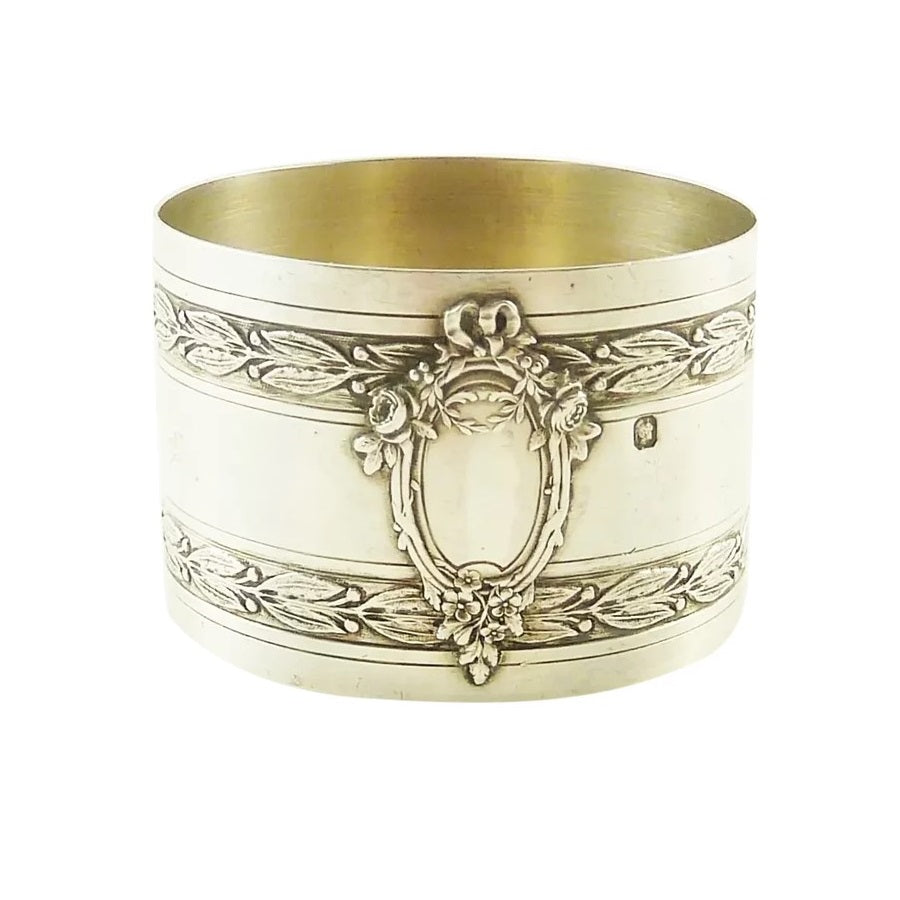 Antique French Sterling Silver Napkin Ring  - 43 Chesapeake Court Antiques