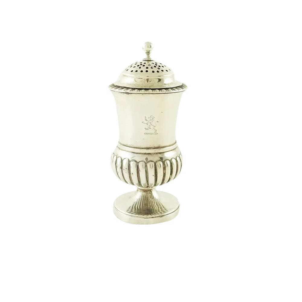 Georgian Sterling Silver Pepper Pot or Shaker, London 1829 - 43 Chesapeake Court Antiques