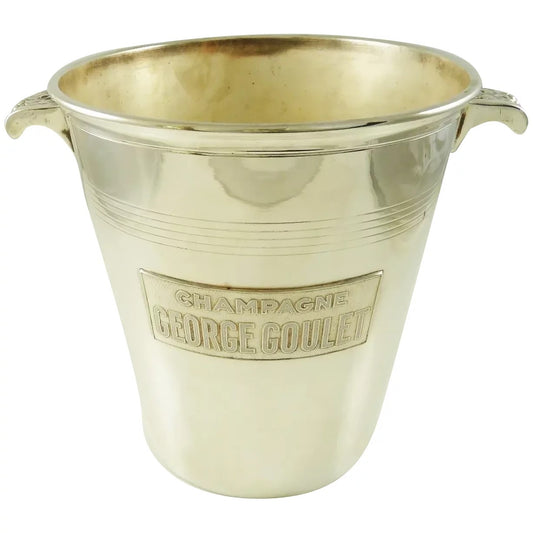 Mid-Century French Silver Champagne Bucket Wine Cooler  George Goulet - 43 Chesapeake Court Antiques