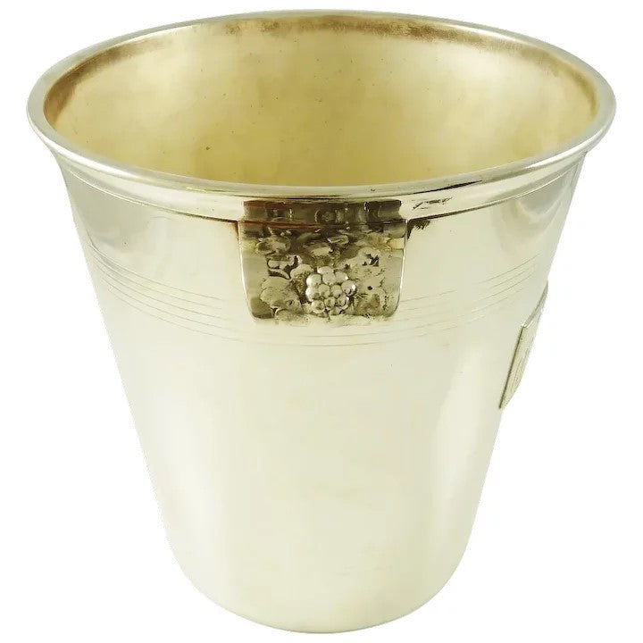Mid-Century French Silver  Champagne Bucket Wine Cooler - 43 Chesapeake Court Antiques