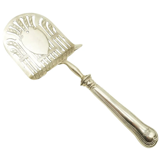 Antique Chrisftofle Silver Asparagus Server with Crown of a Duke - 43 Chesapeake Court Antiques