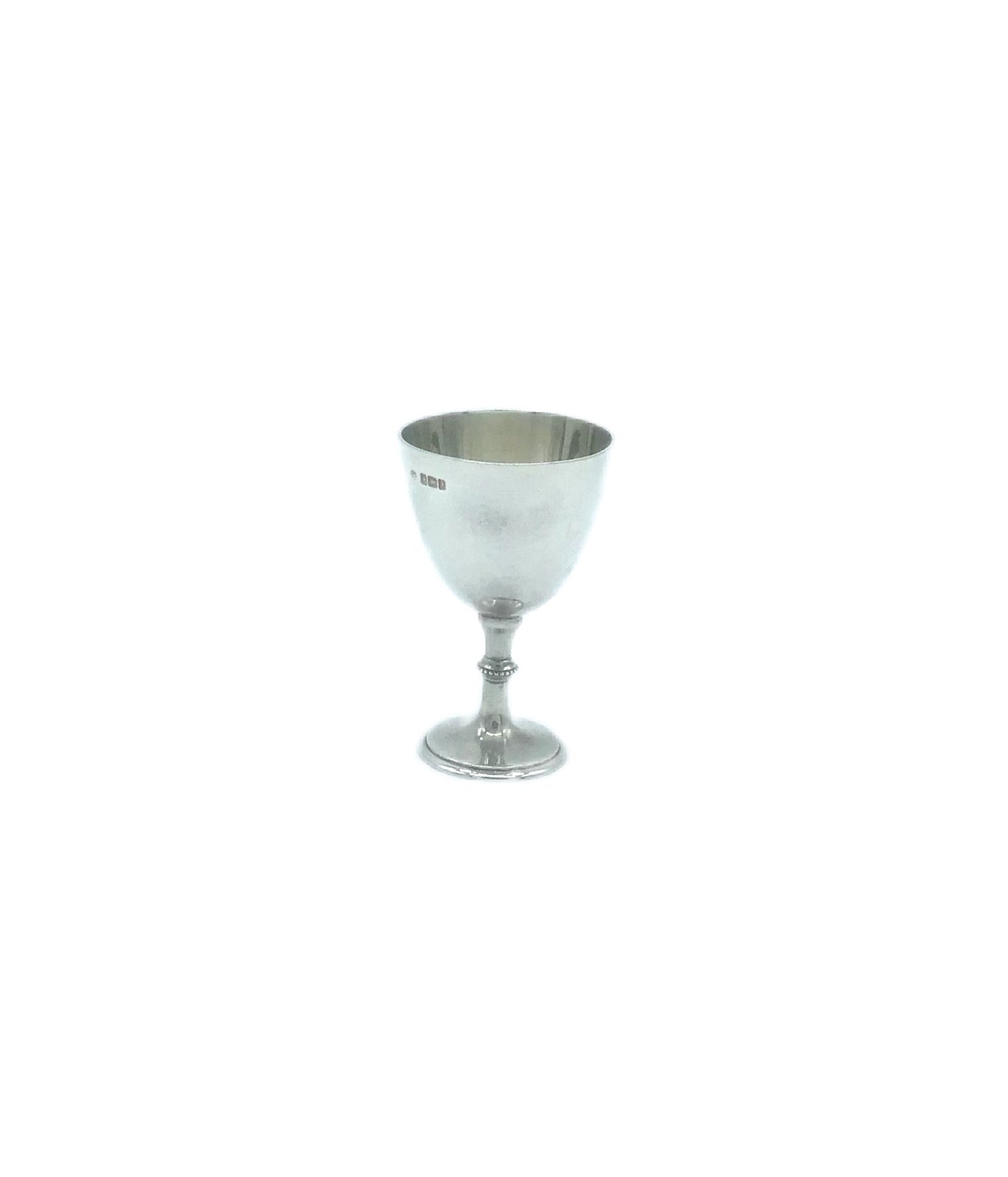Antique English Sterling Silver Egg Cup or Server, George V - 43 Chesapeake Court Antiques