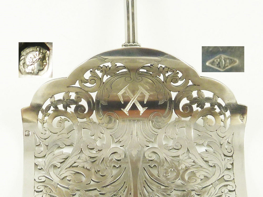 Antique Sterling Silver Asparagus Server - 43 Chesapeake Court Antiques