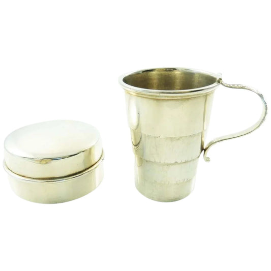 Antique Sterling Silver Collapsible Traveling Cup or Beaker - 43 Chesapeake Court Antiques