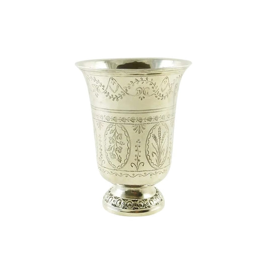 French Sterling Silver Timbale or Beaker, 18th C - 43 Chesapeake Court Antiques
